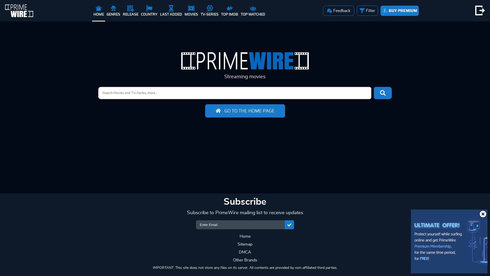 Stato del sito web primewire.show è   ONLINE
