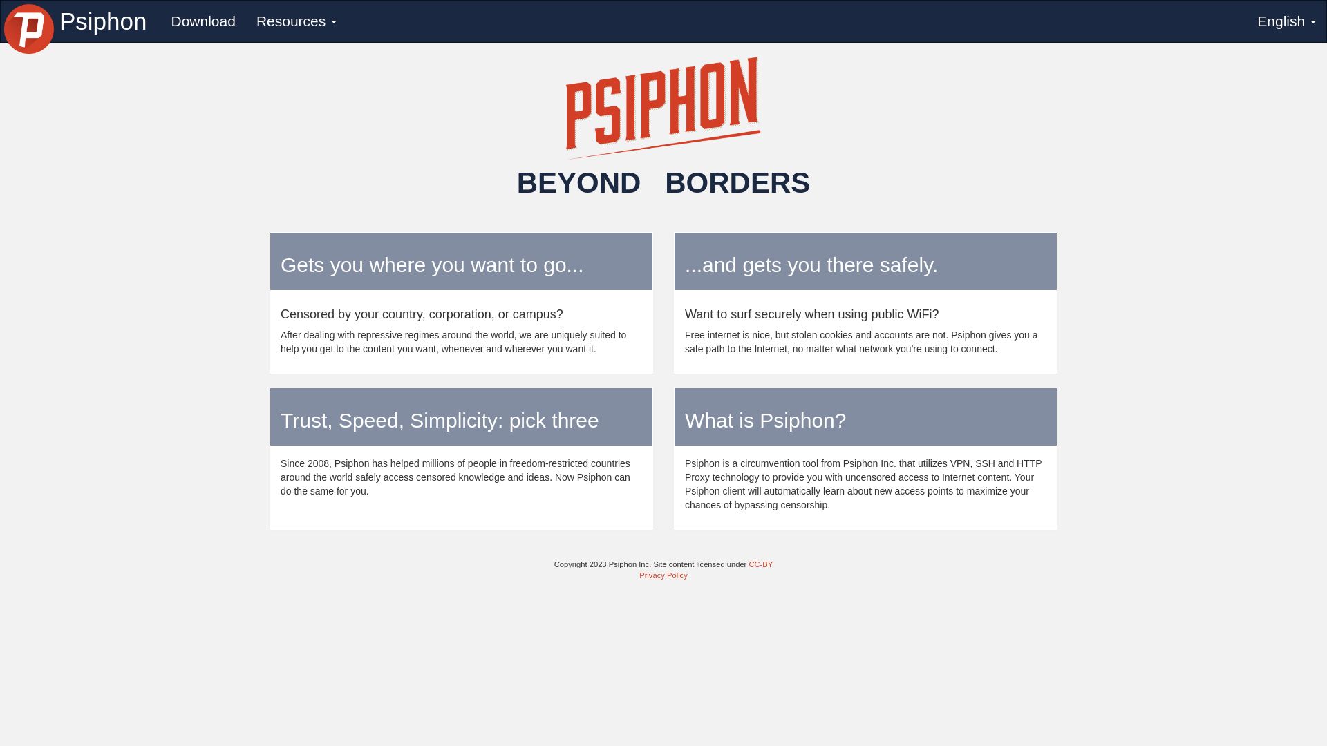 Stato del sito web psiphon3.com è   ONLINE