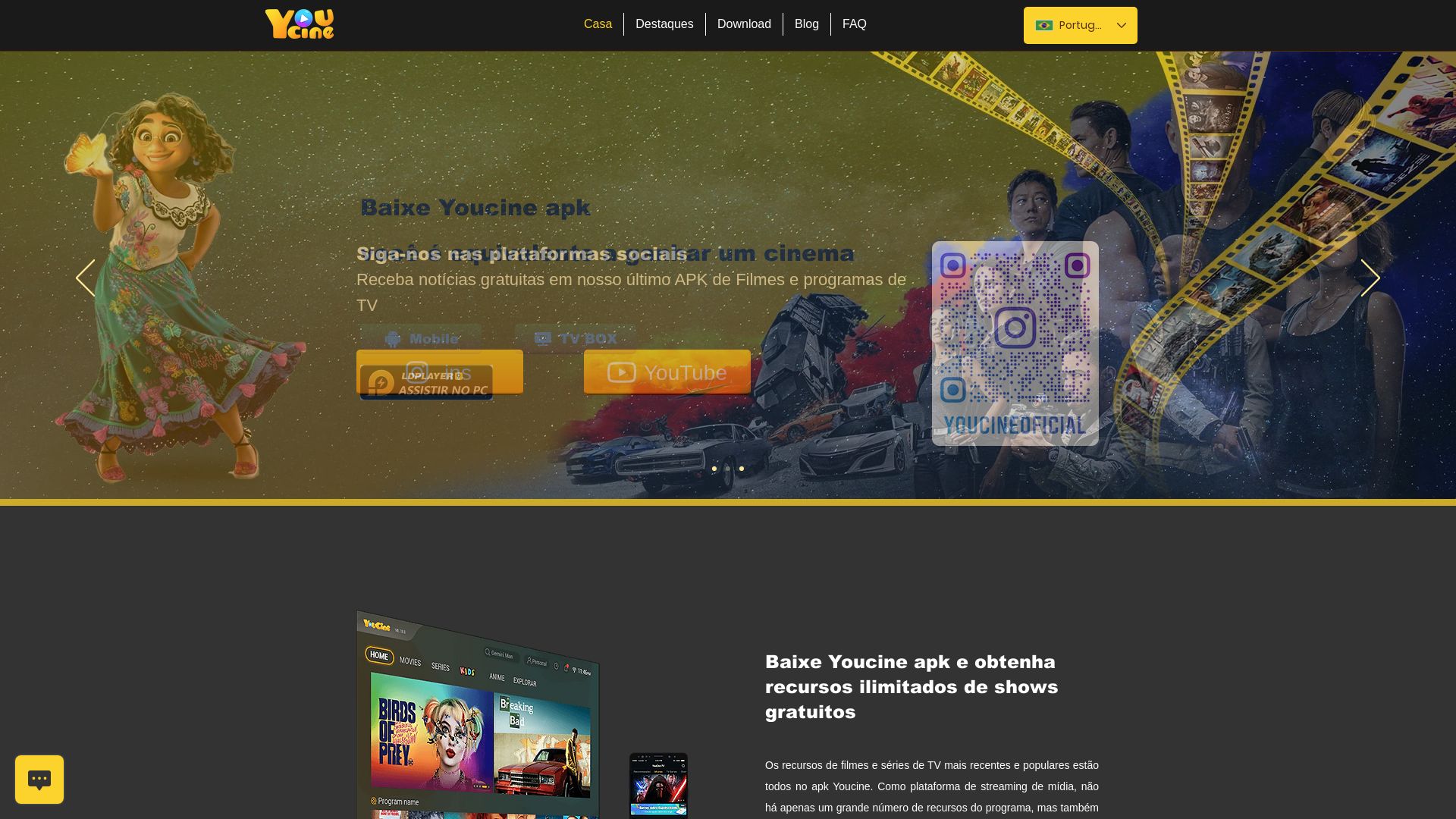 Stato del sito web pt.youcine.net è   ONLINE