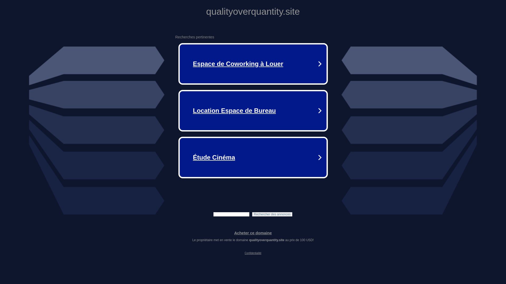 Stato del sito web qualityoverquantity.site è   ONLINE