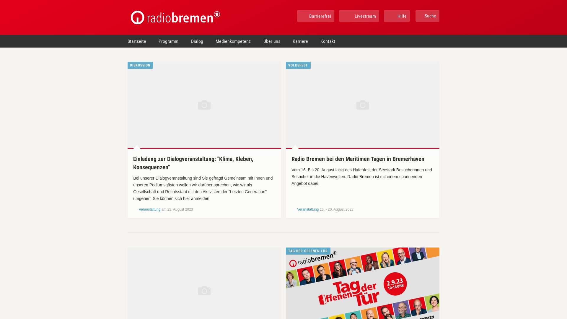 Stato del sito web radiobremen.de è   ONLINE
