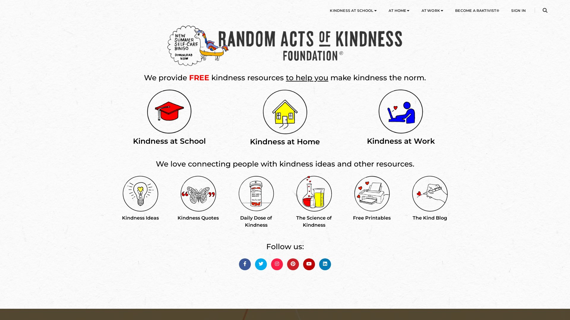 Stato del sito web randomactsofkindness.org è   ONLINE