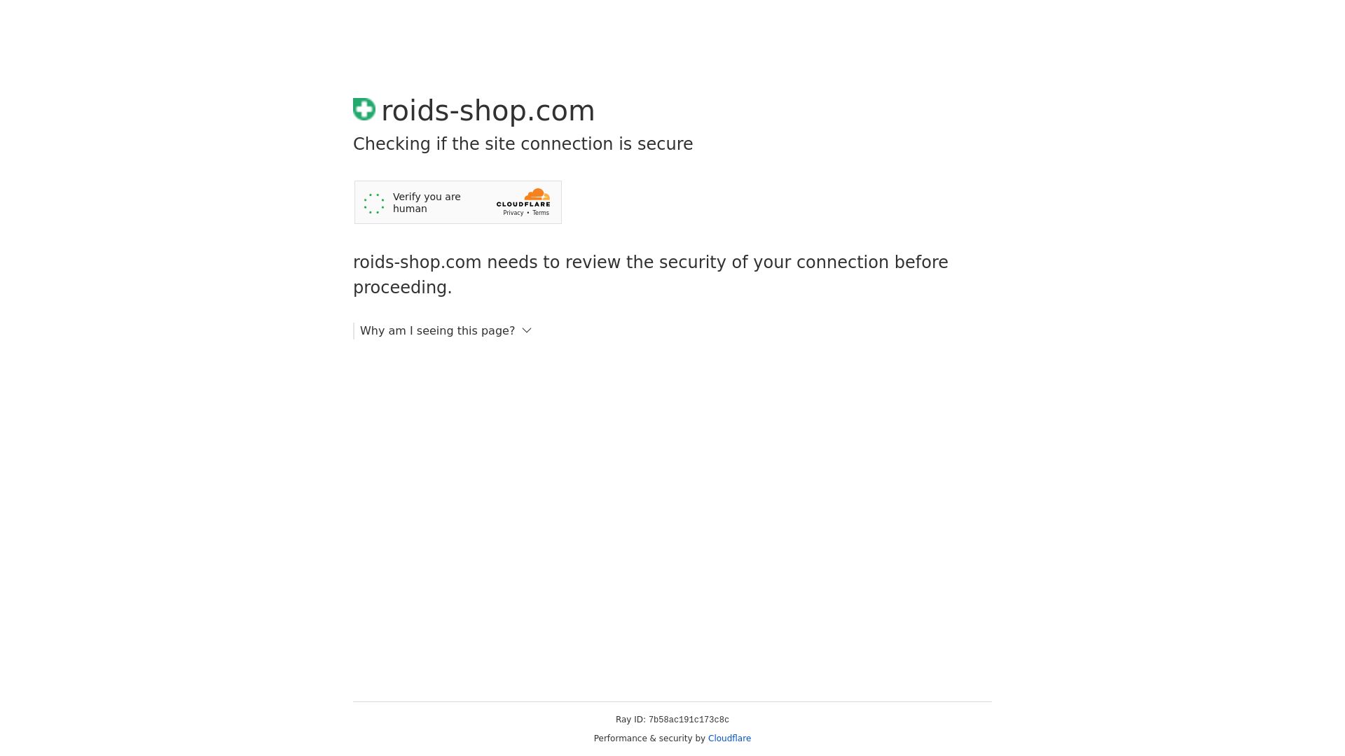Stato del sito web roids-shop.com è   ONLINE