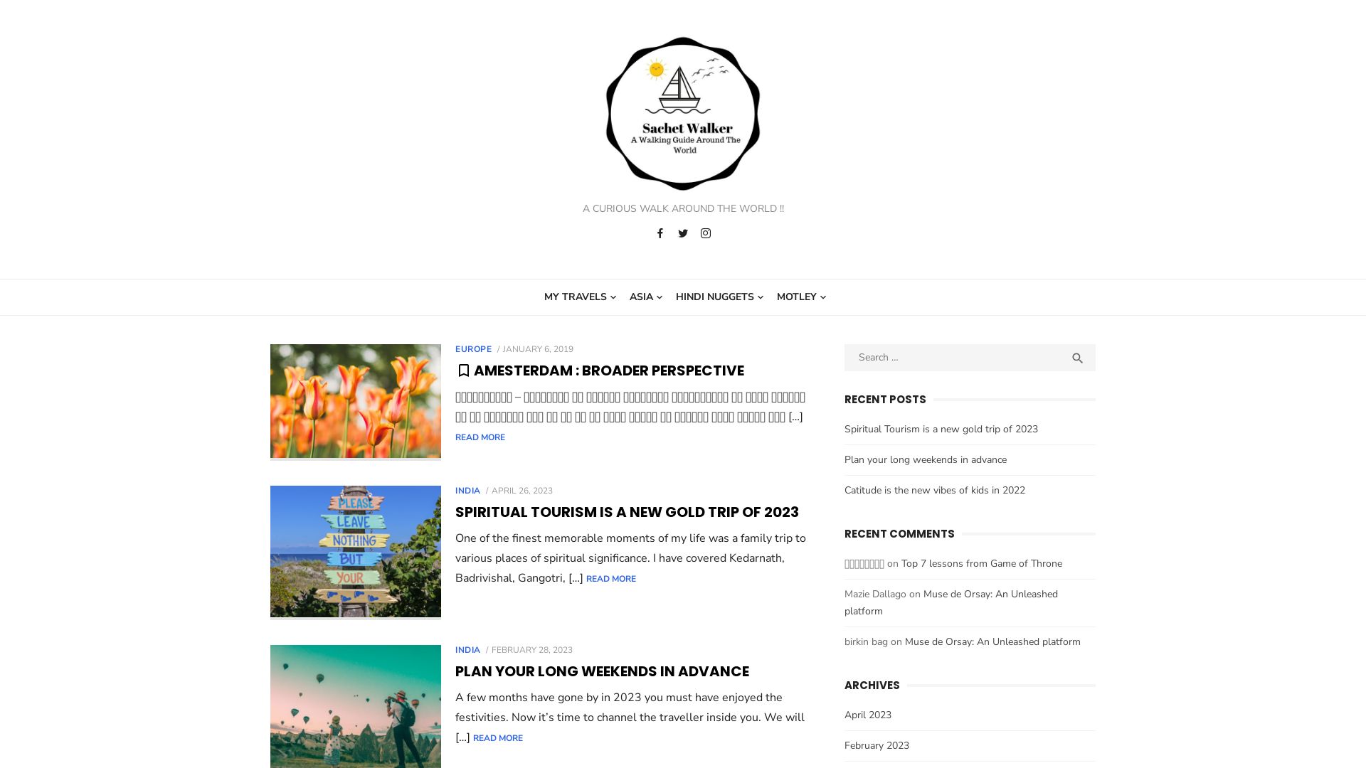 Stato del sito web sachetwalker.com è   ONLINE