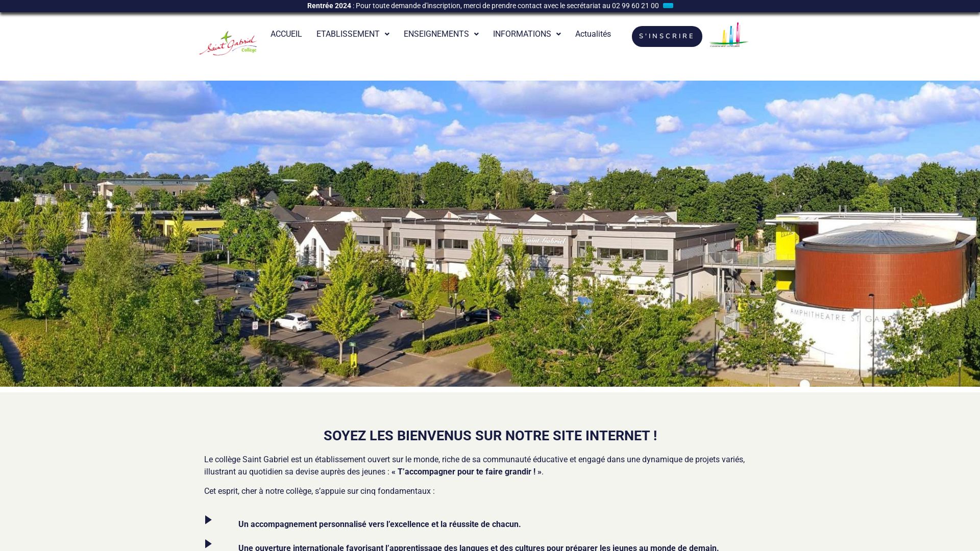 Stato del sito web saintgabriel35.fr è   ONLINE