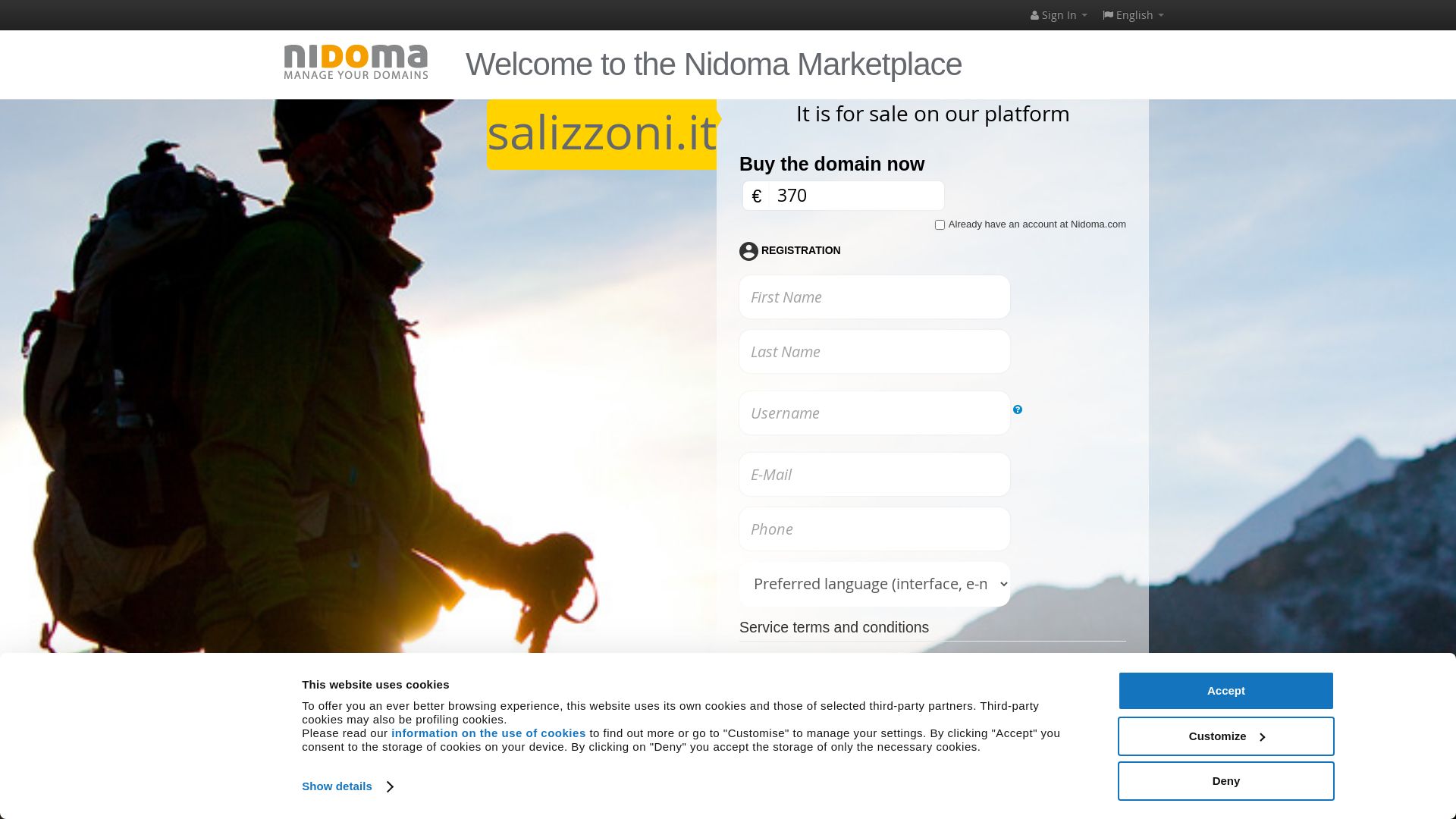 Stato del sito web salizzoni.it è   ONLINE