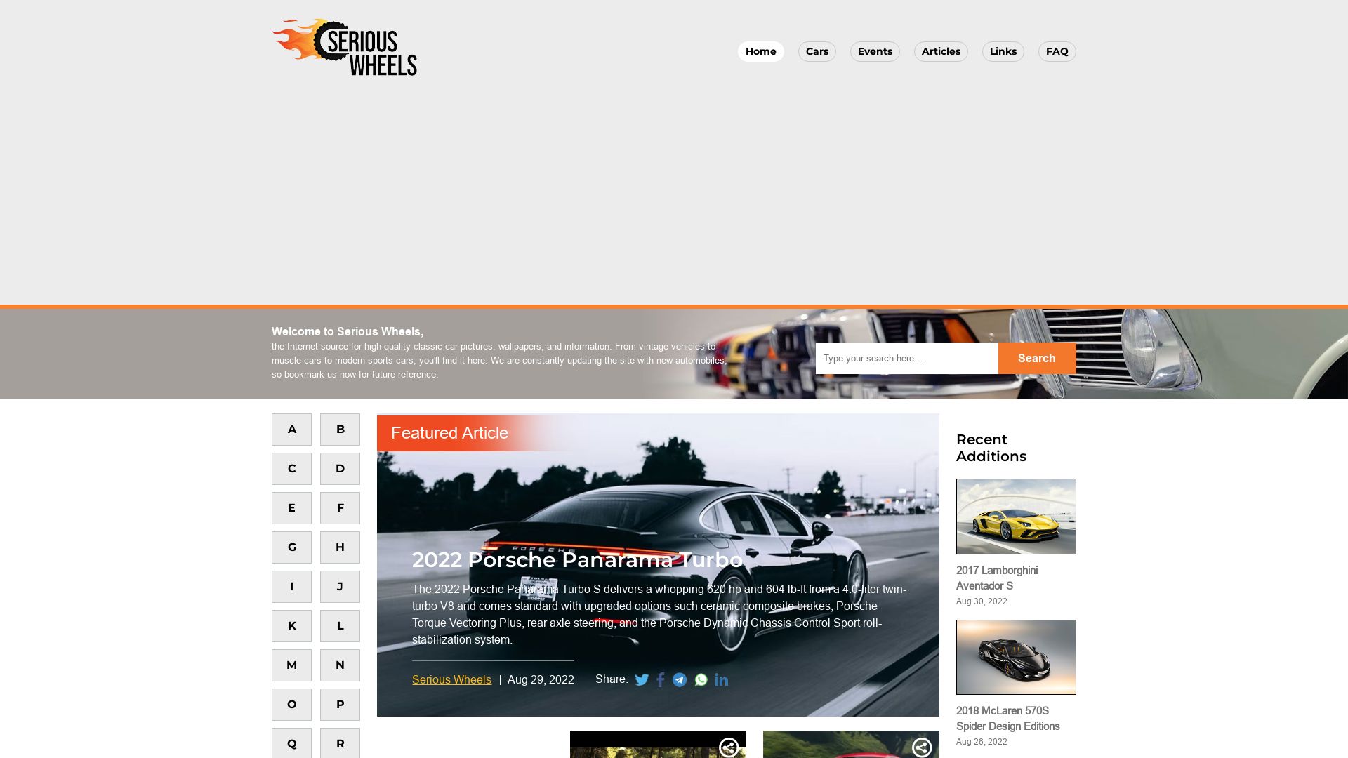 Stato del sito web seriouswheels.com è   ONLINE