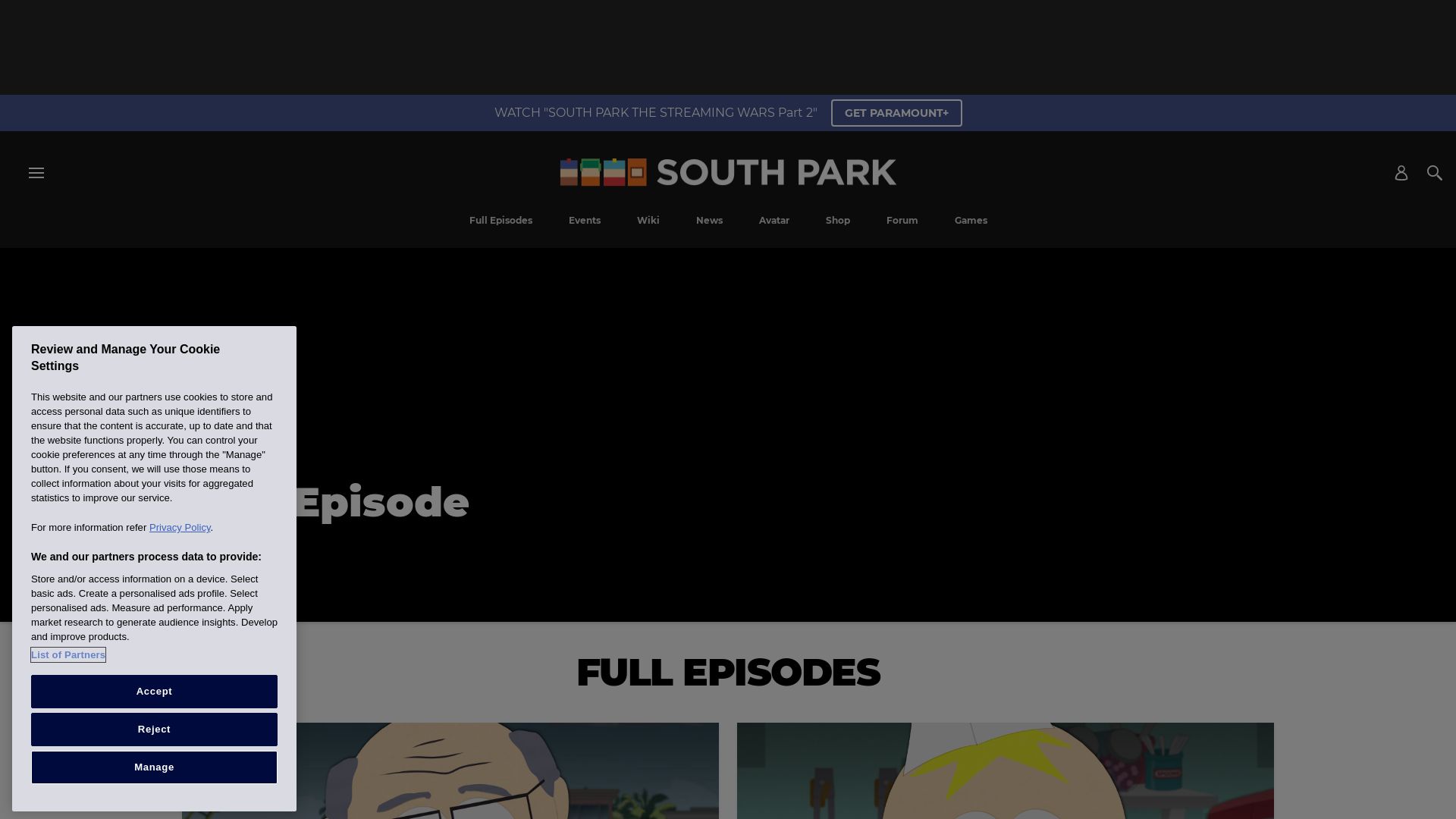Stato del sito web southparkstudios.com è   ONLINE