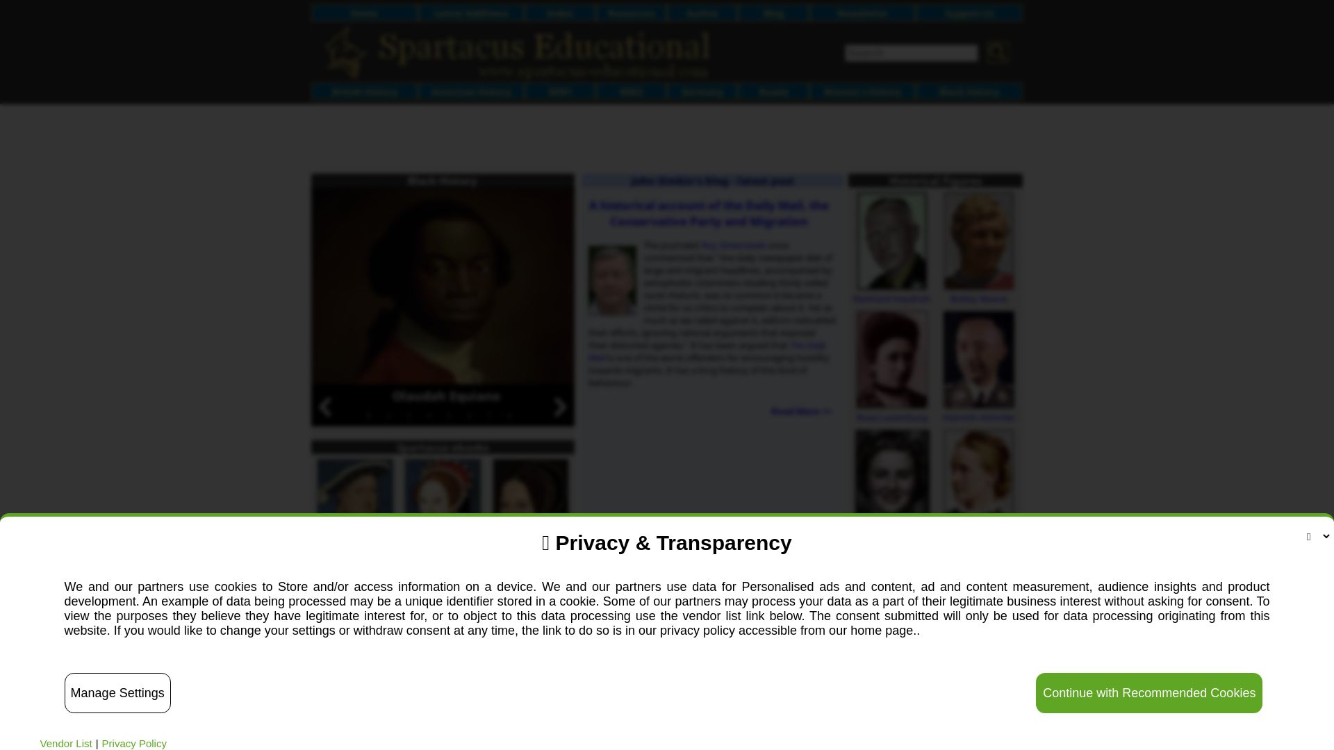 Stato del sito web spartacus-educational.com è   ONLINE