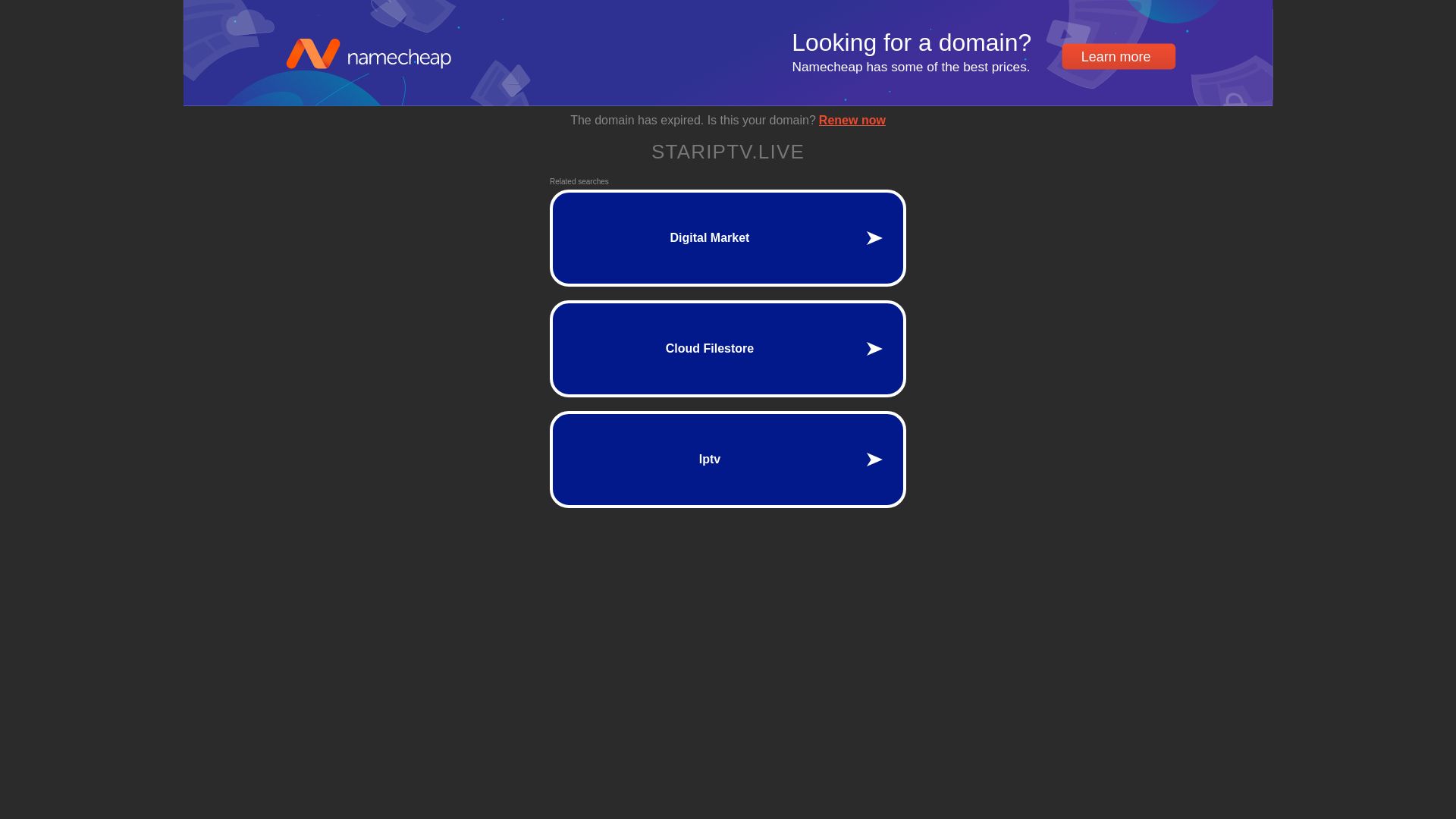 Stato del sito web stariptv.live è   ONLINE