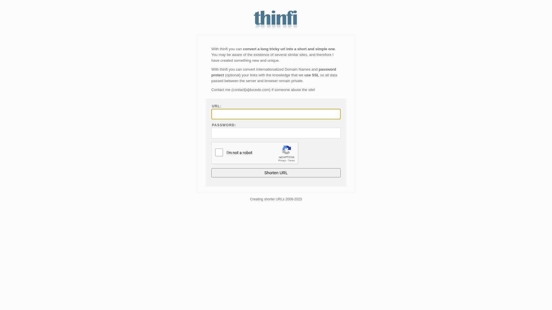 Stato del sito web thinfi.com è   ONLINE