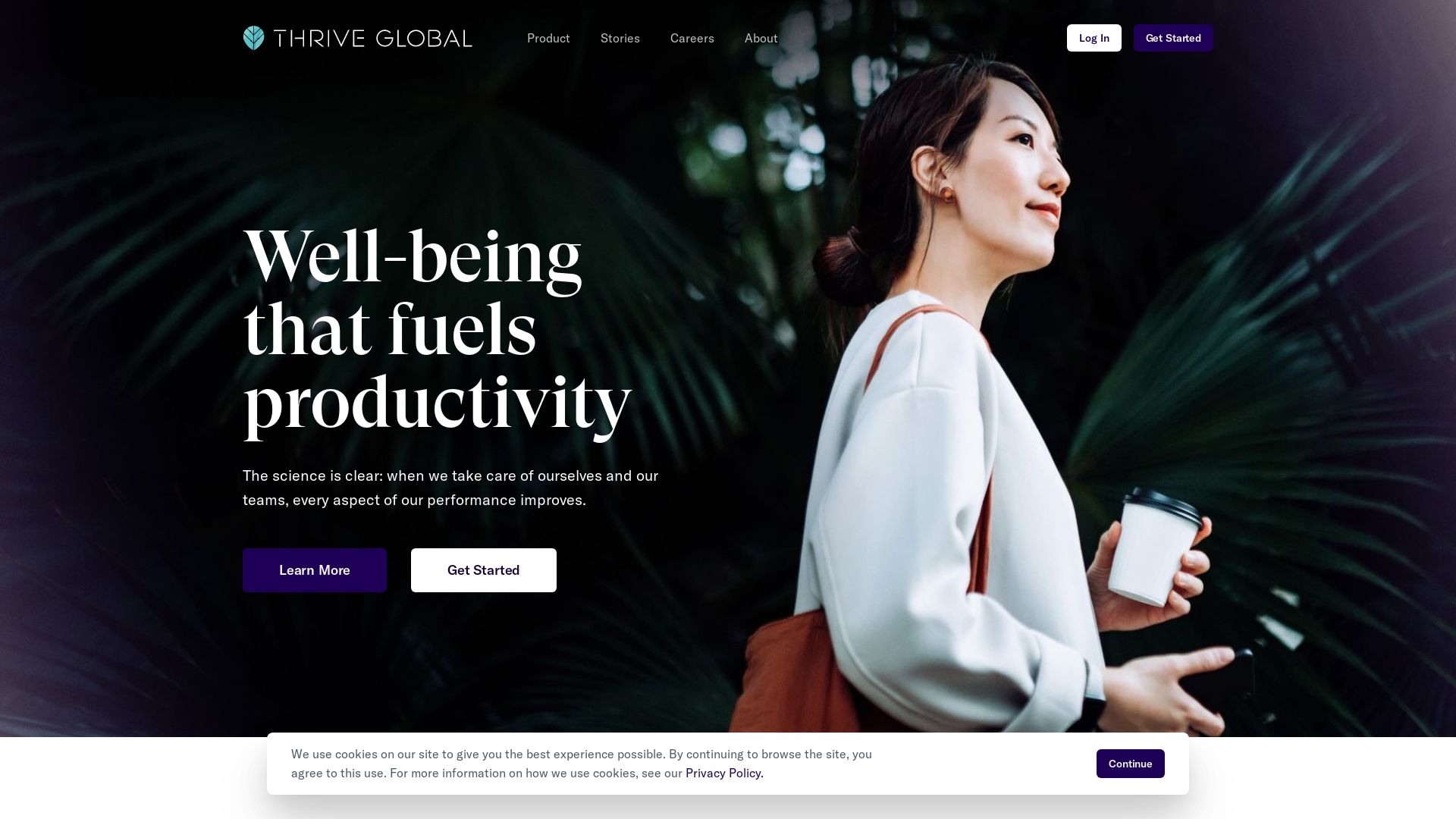 Stato del sito web thriveglobal.com è   ONLINE