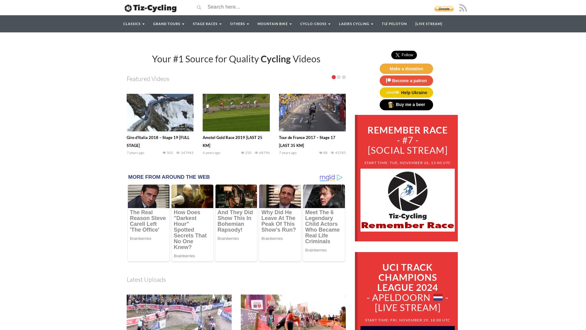 Stato del sito web tiz-cycling.io è   ONLINE