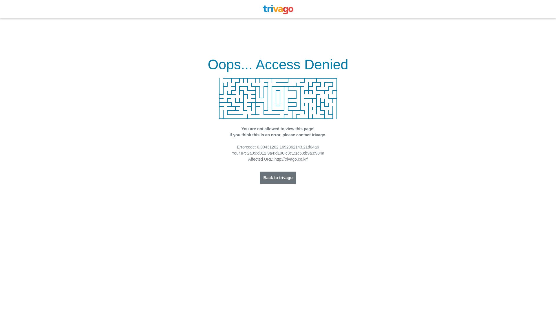 Stato del sito web trivago.co.kr è   ONLINE