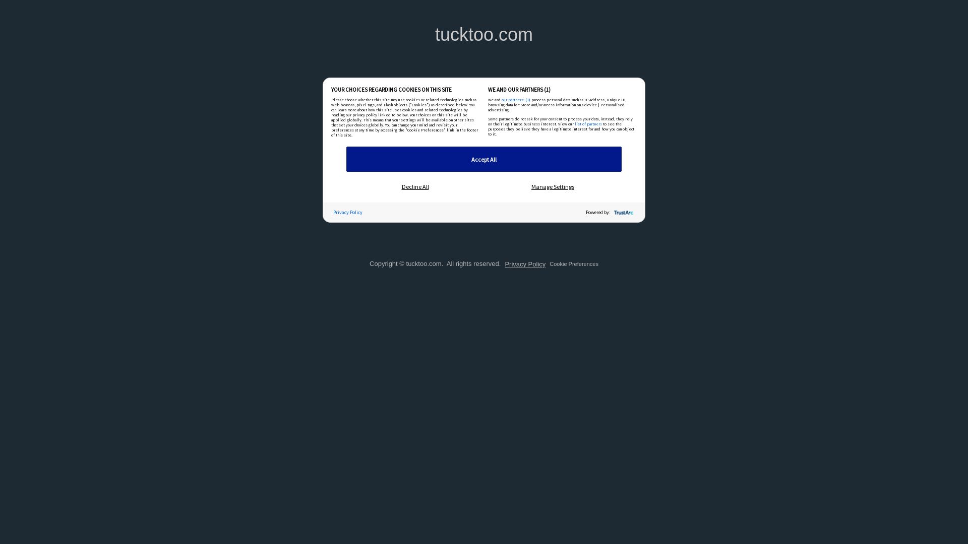 Stato del sito web tucktoo.com è   ONLINE