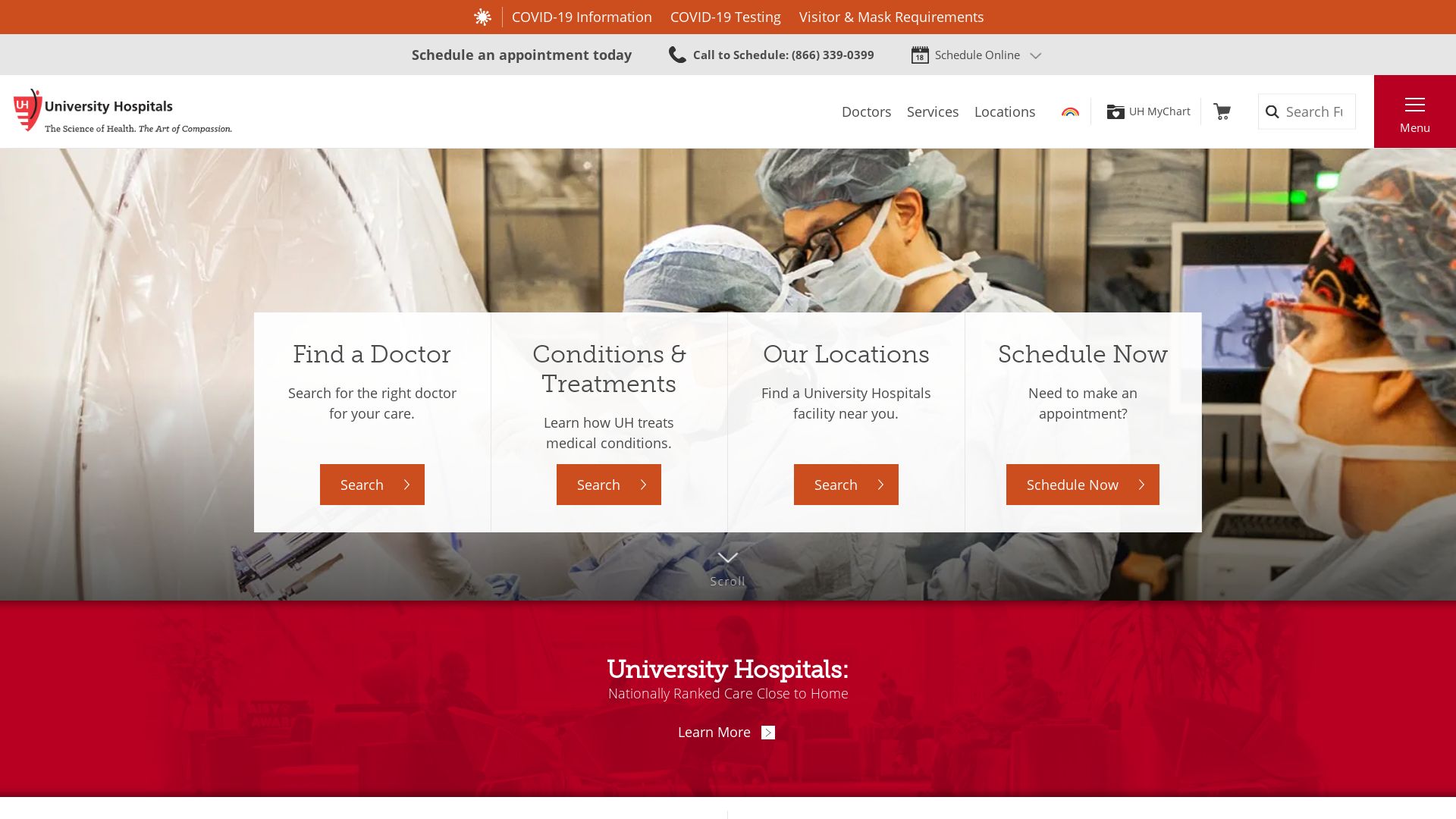 Stato del sito web uhhospitals.org è   ONLINE