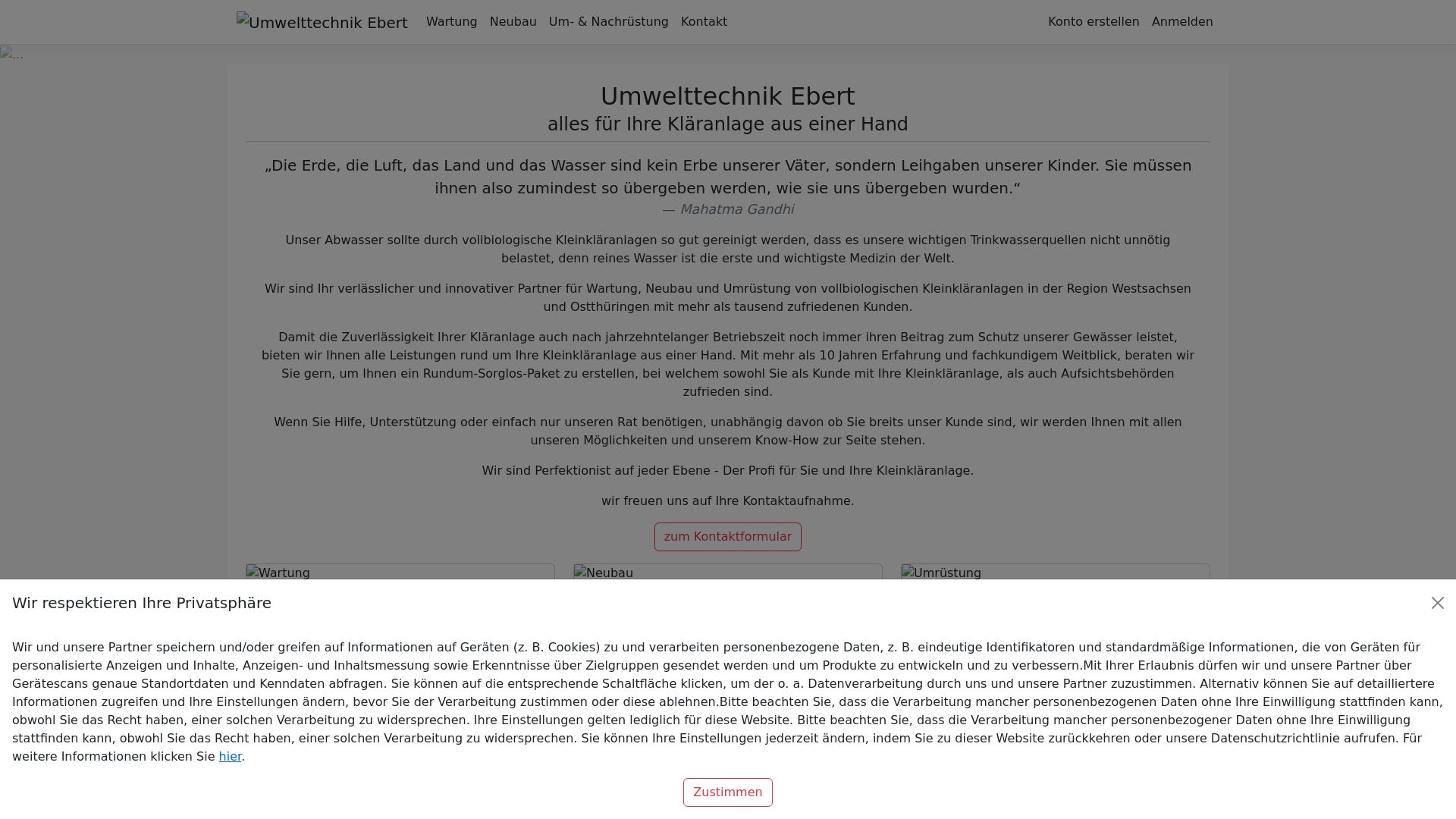 Stato del sito web umwelttechnik-ebert.de è   ONLINE