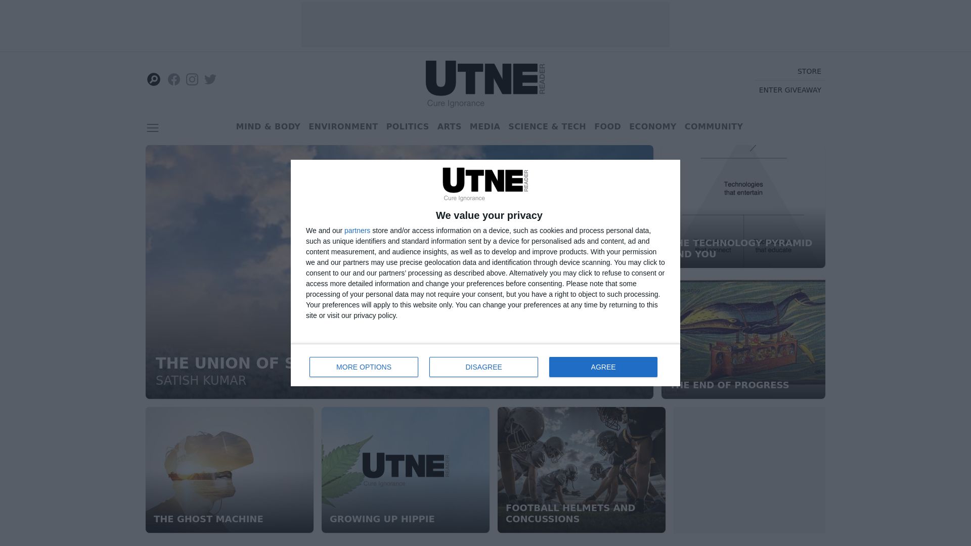 Stato del sito web utne.com è   ONLINE