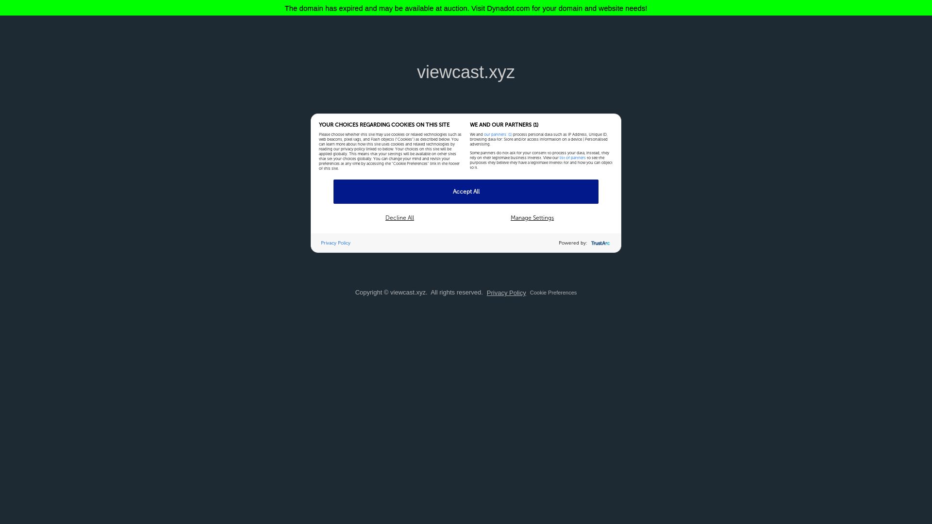 Stato del sito web viewcast.xyz è   ONLINE