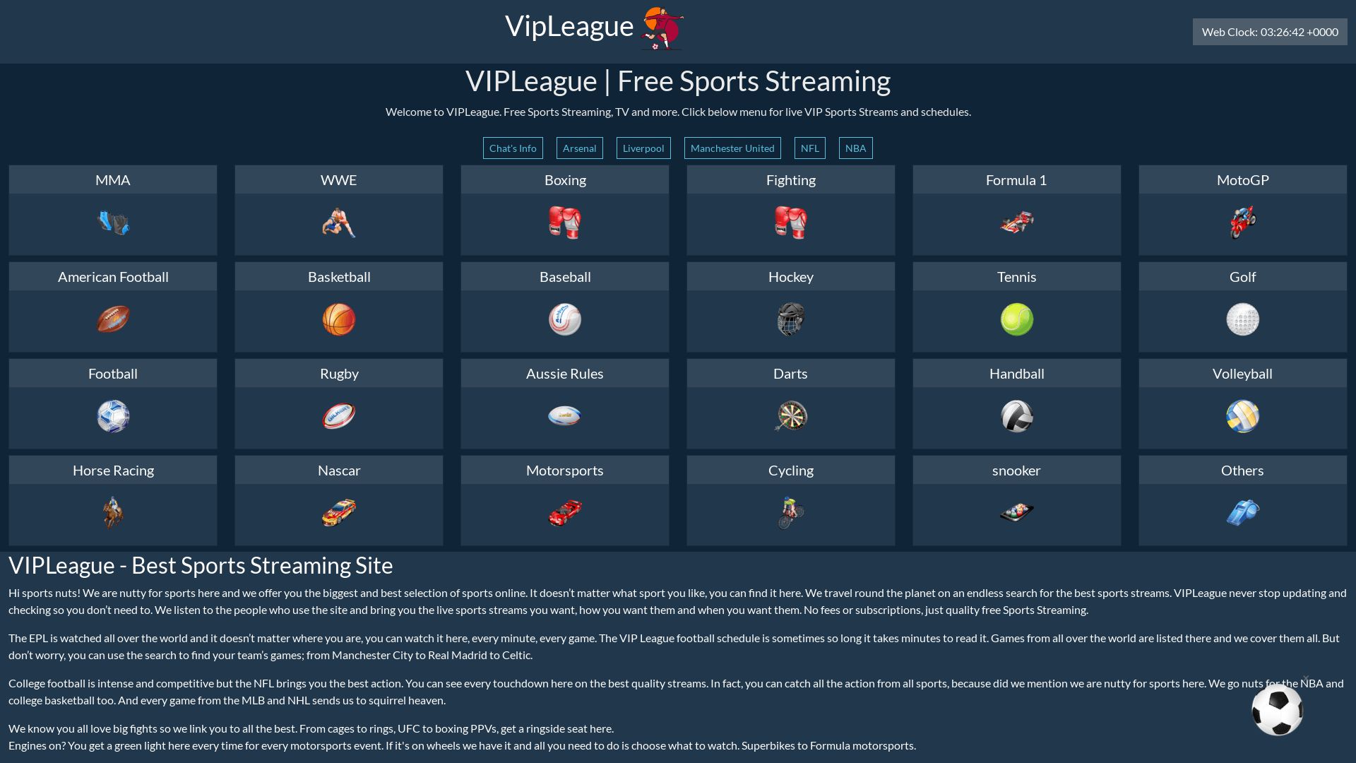 Stato del sito web vipleague.st è   ONLINE