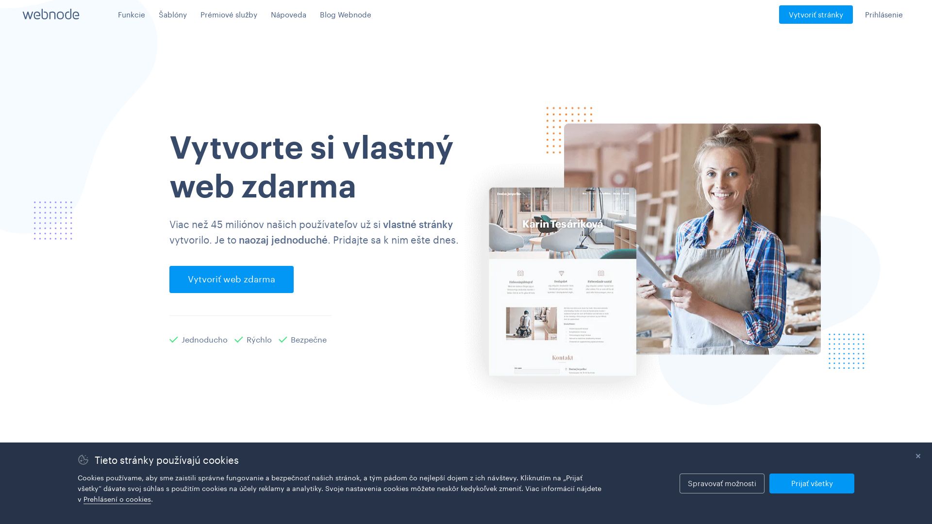 Stato del sito web webnode.sk è   ONLINE