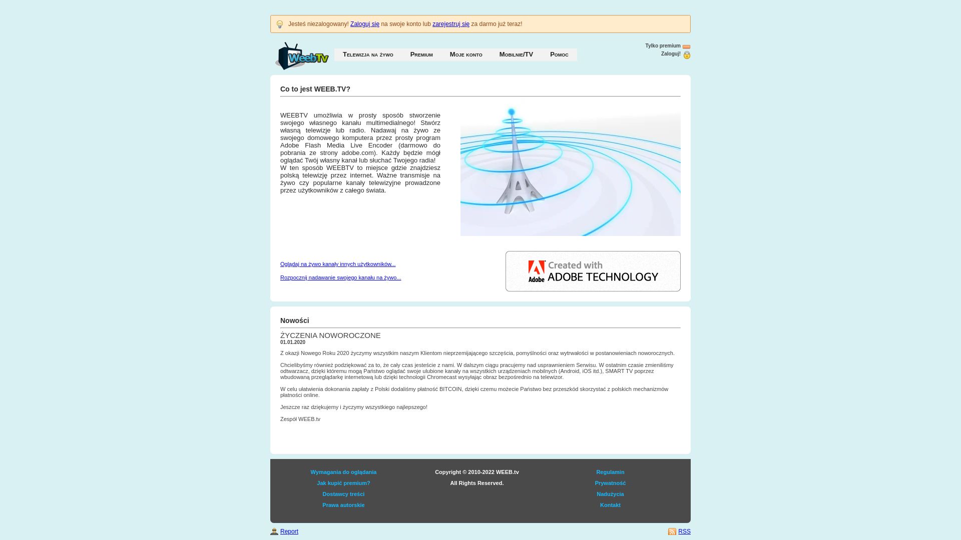 Stato del sito web weeb.tv è   ONLINE