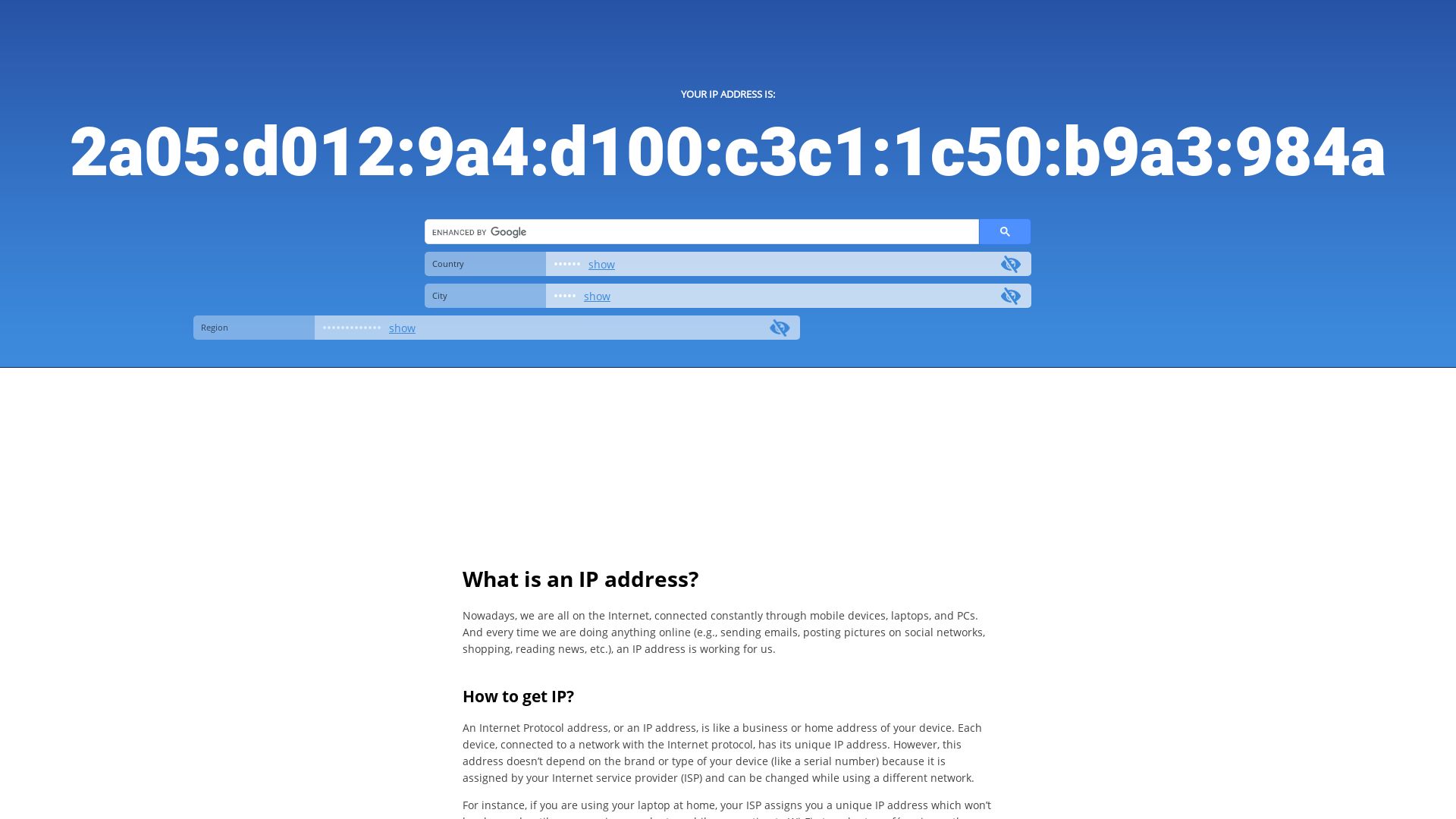 Stato del sito web whatismyip.li è   ONLINE