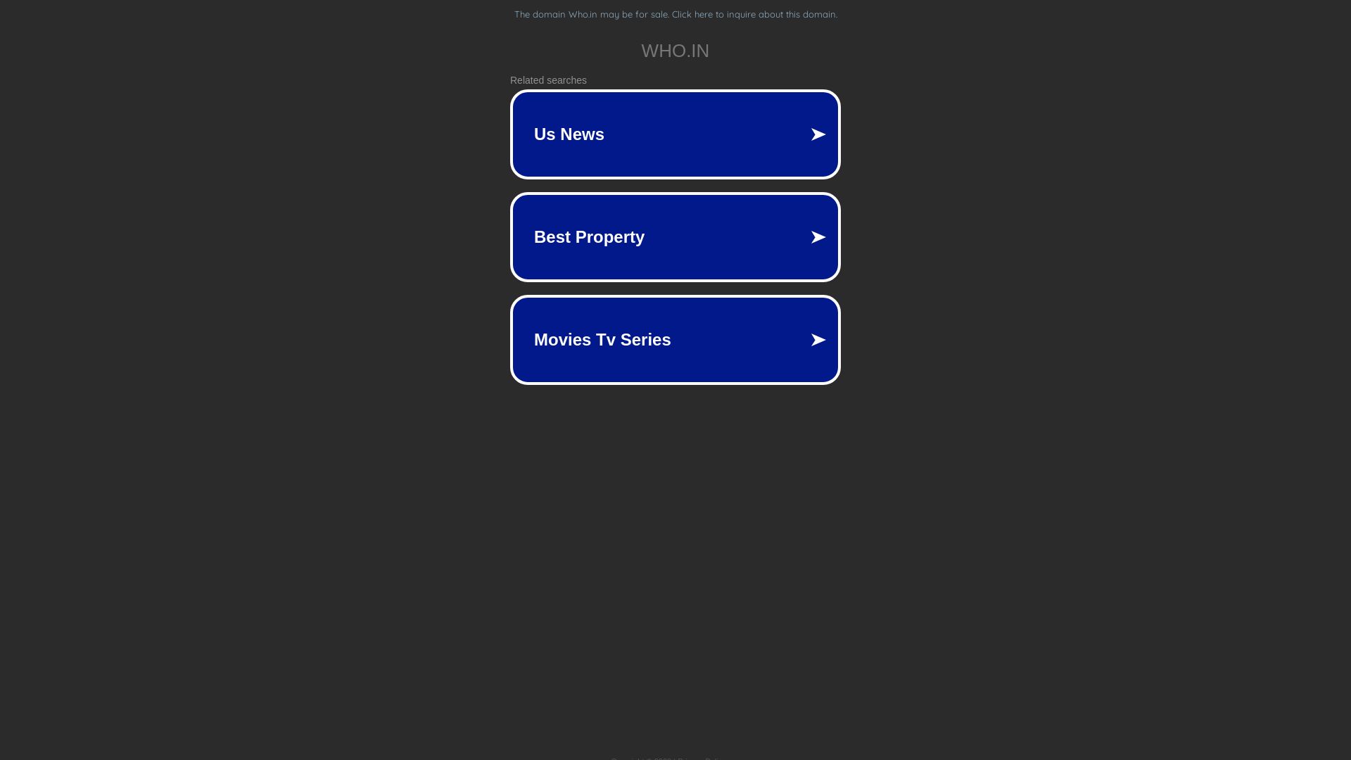 Stato del sito web who.in è   ONLINE