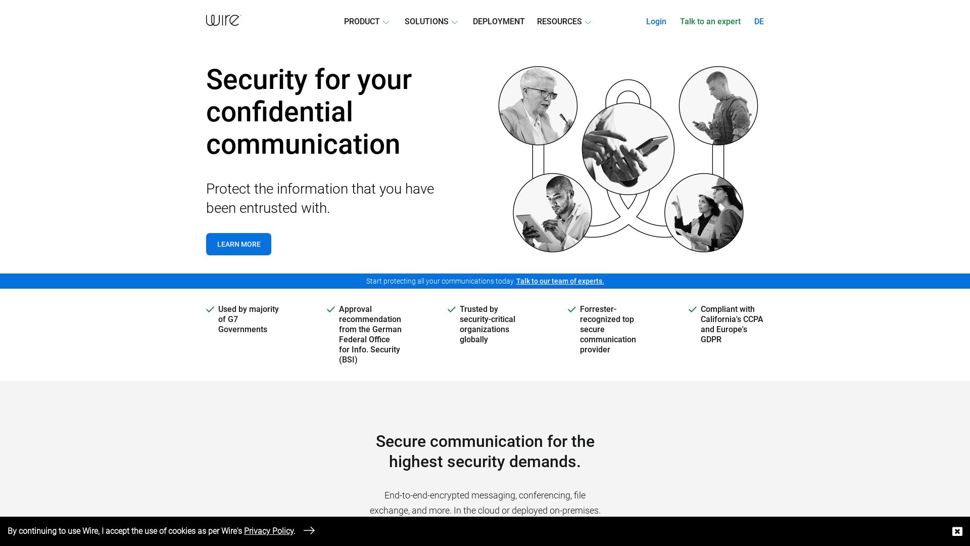 Stato del sito web wire.com è   ONLINE