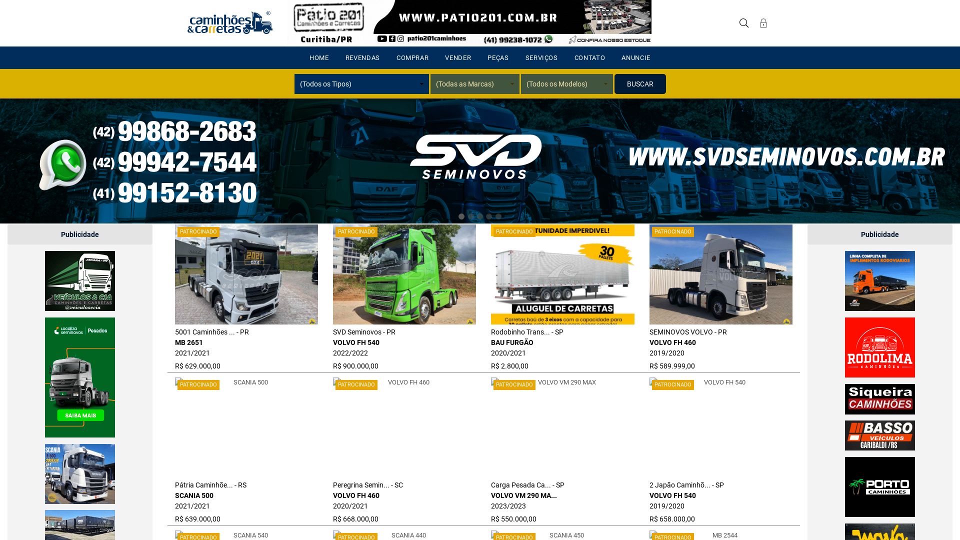 Stato del sito web www.caminhoesecarretas.com.br è   ONLINE
