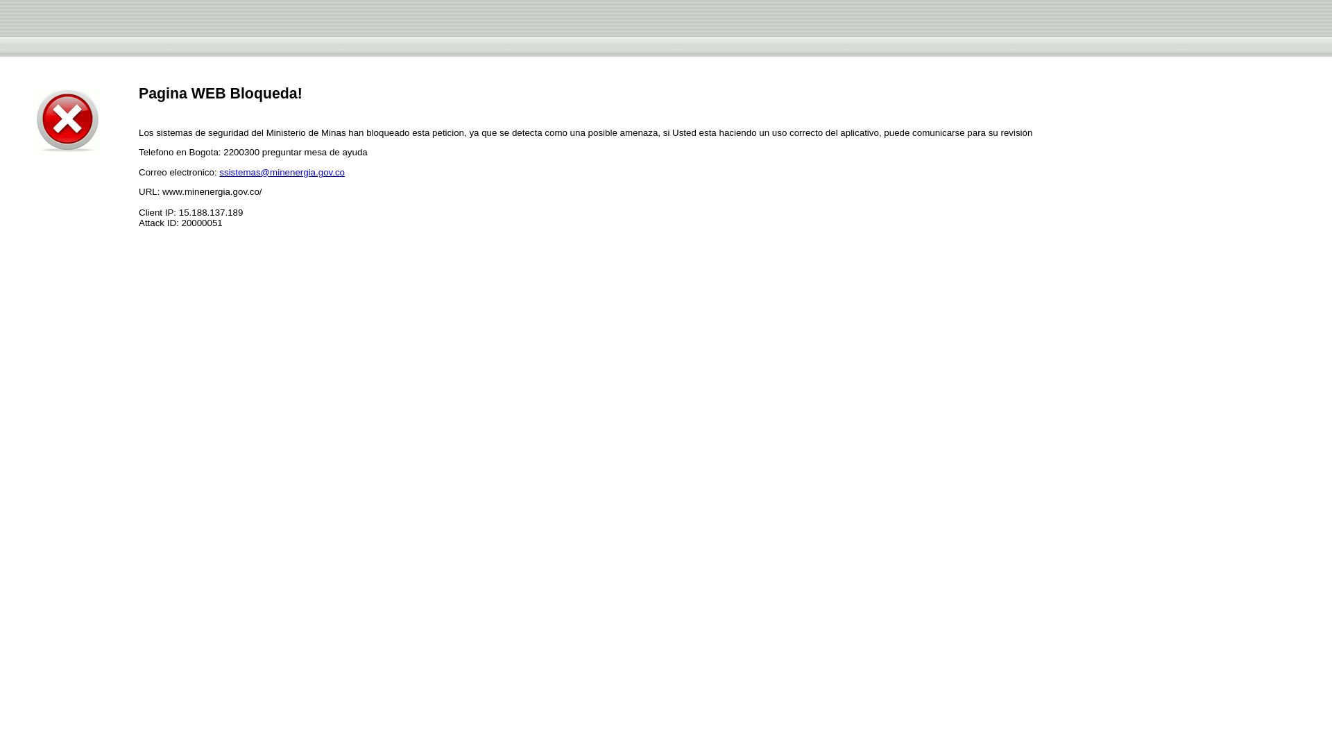 Stato del sito web www.minenergia.gov.co è   ONLINE