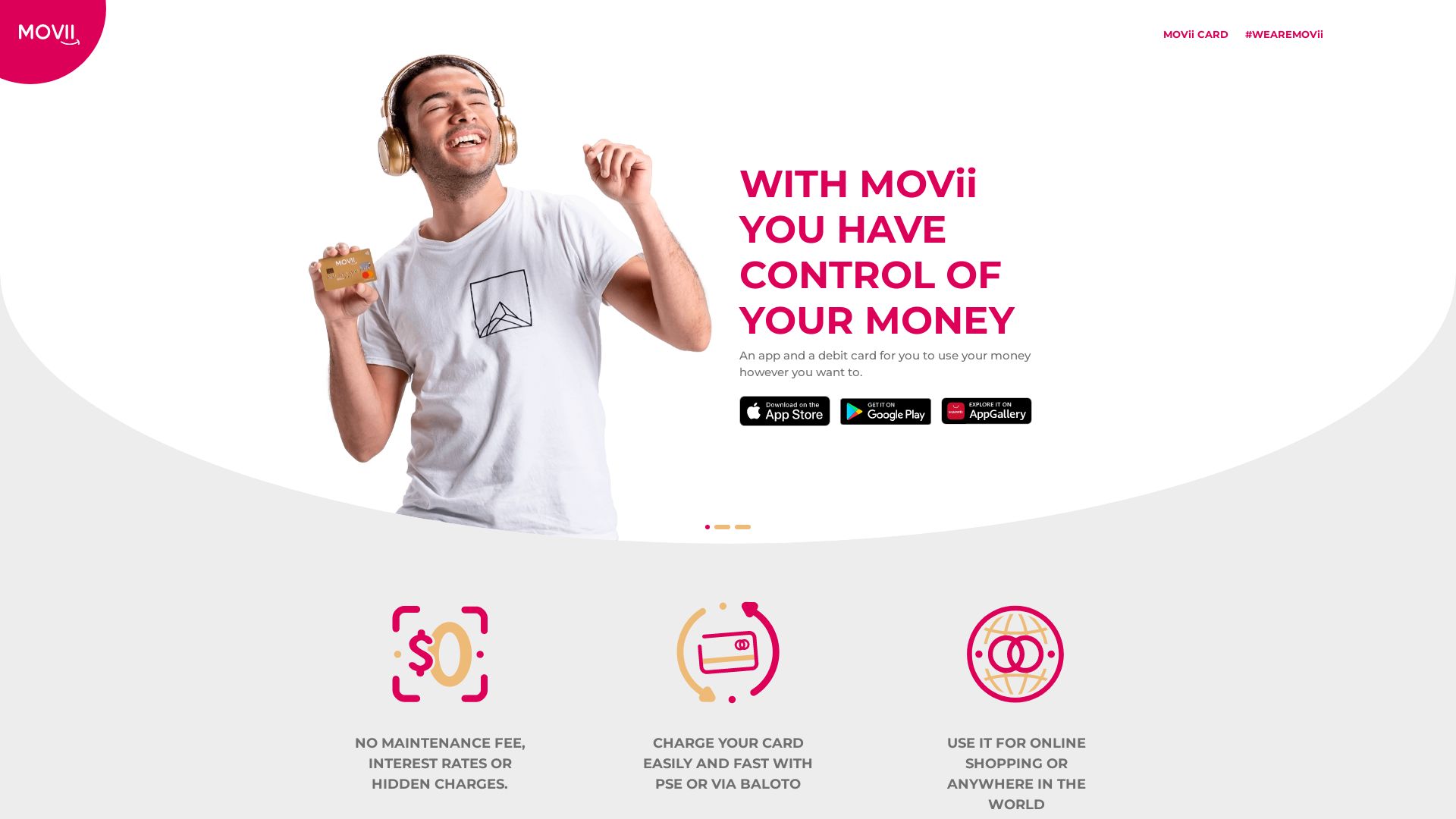 Stato del sito web www.movii.com.co è   ONLINE