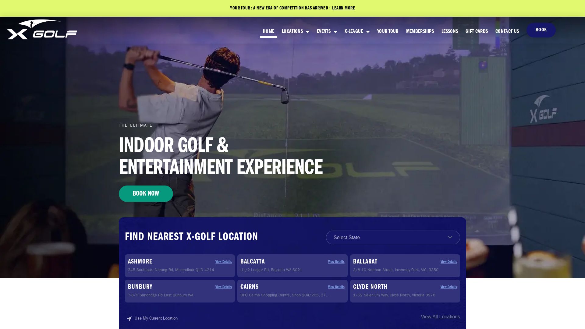 Stato del sito web xgolf.com.au è   ONLINE