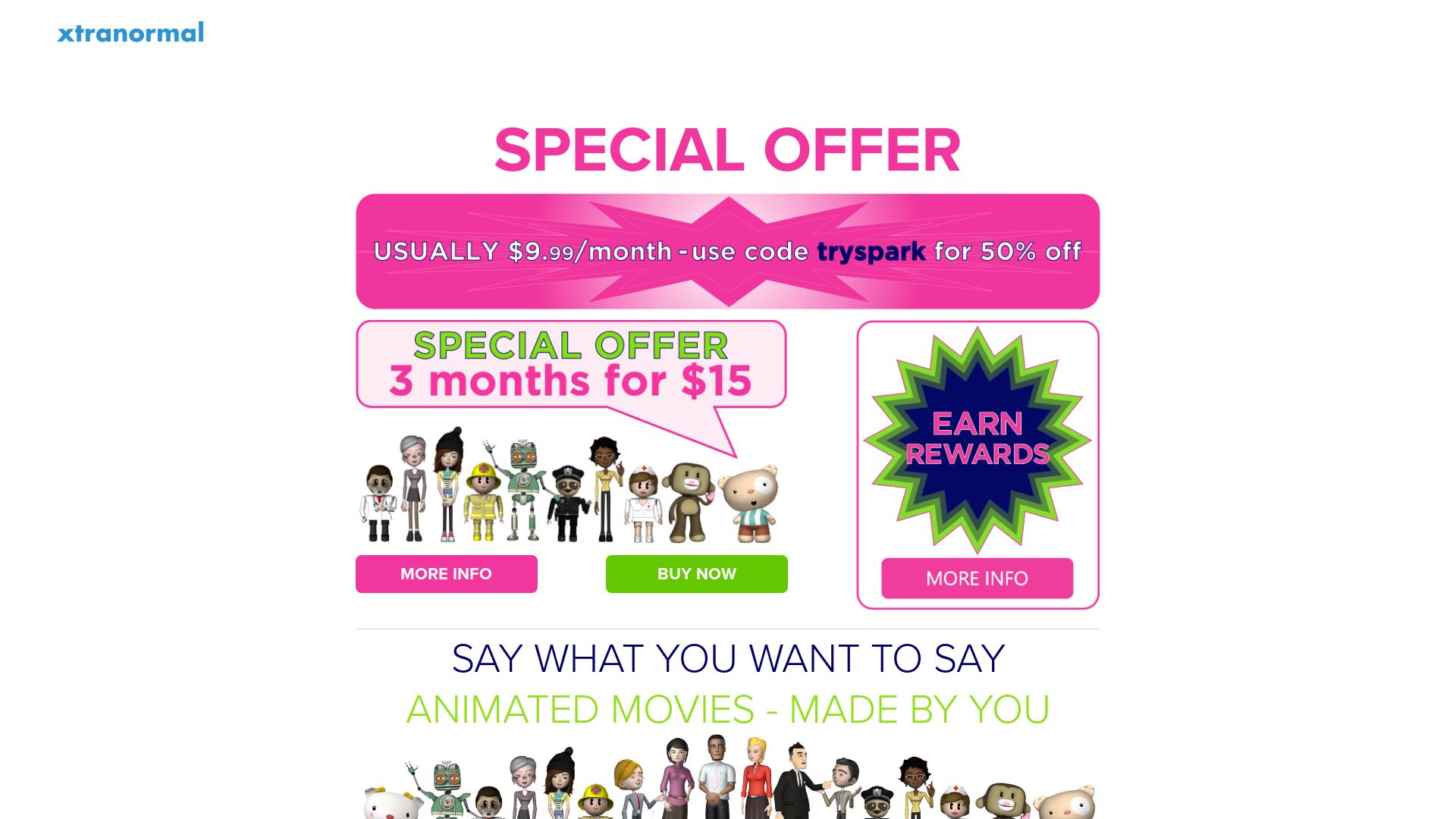 Stato del sito web xtranormal.com è   ONLINE