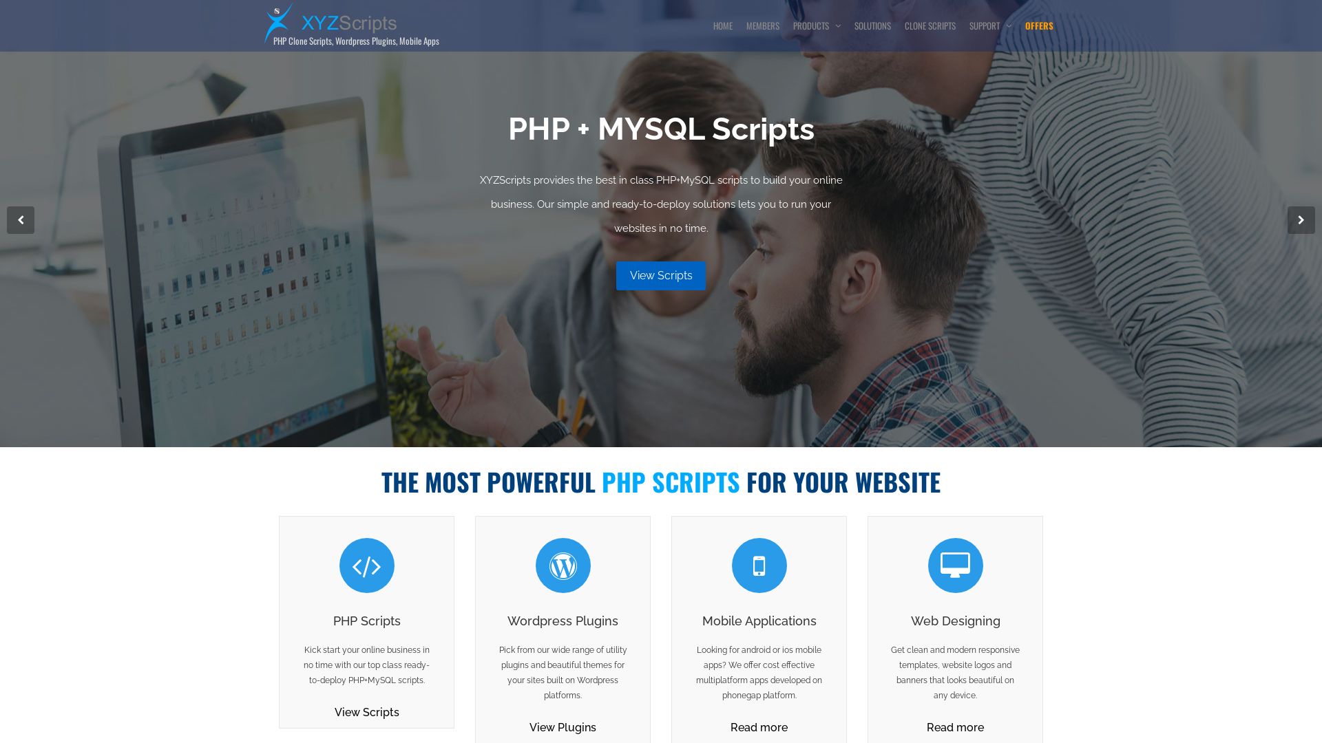 Stato del sito web xyzscripts.com è   ONLINE