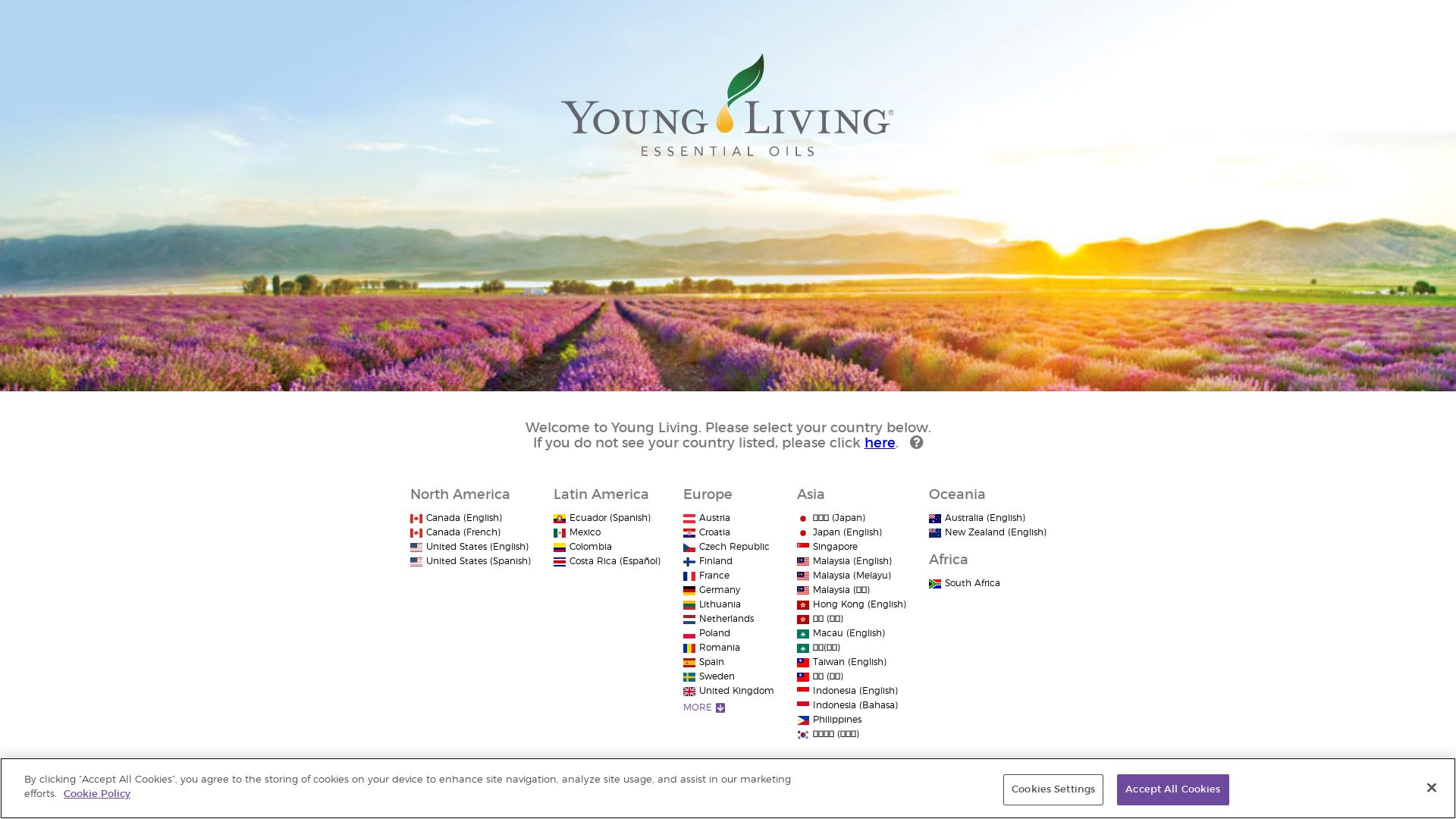 Stato del sito web youngliving.com è   ONLINE