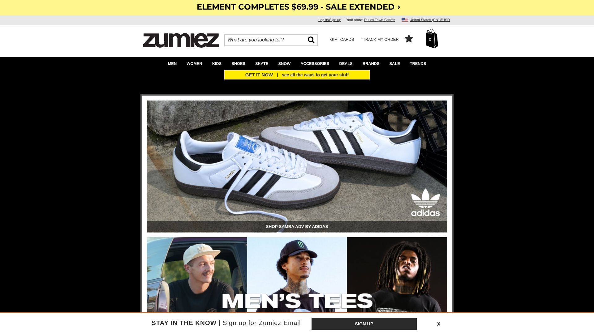 Stato del sito web zumiez.com è   ONLINE